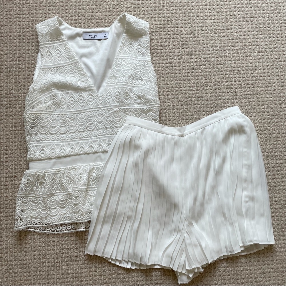 Ali & Jay Rose Garden Set Shorts and Peplum Top